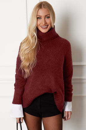 Suéter Oversized Carson Vinho