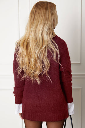 Suéter Oversized Carson Vinho