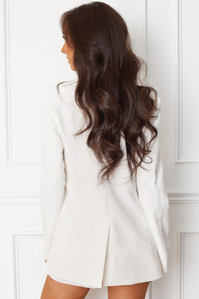 Blazer Patty Branco de Manga Longa