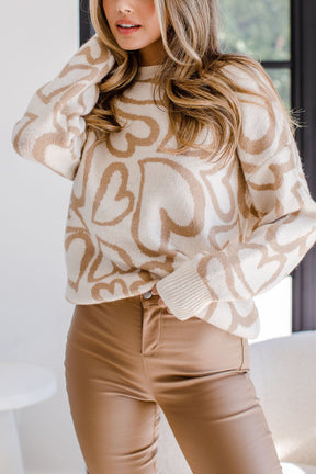 Suéter Wanda Corações Off White