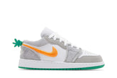 Tenis Air Jordan 1 Low GS Rabbit Cinza