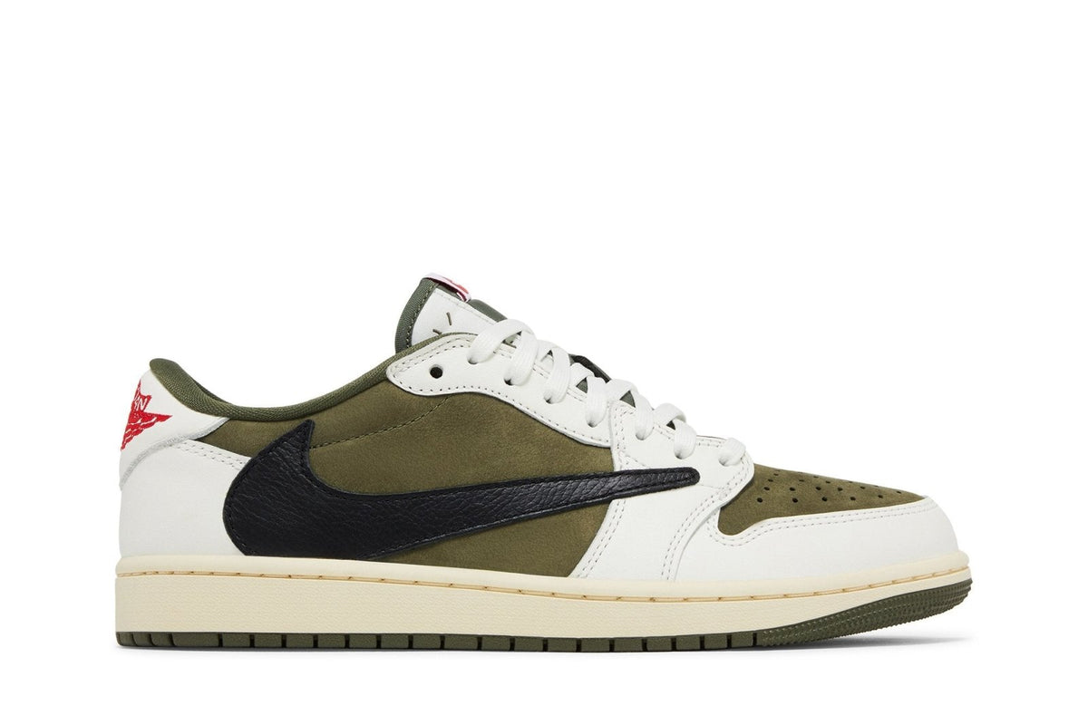 Tênis Air Jordan 1 Low Og Sp x Travis Scott Medium Olive Verde