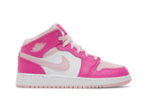 Tênis Air Jordan 1 Mid GS Fierce Pink Rosa